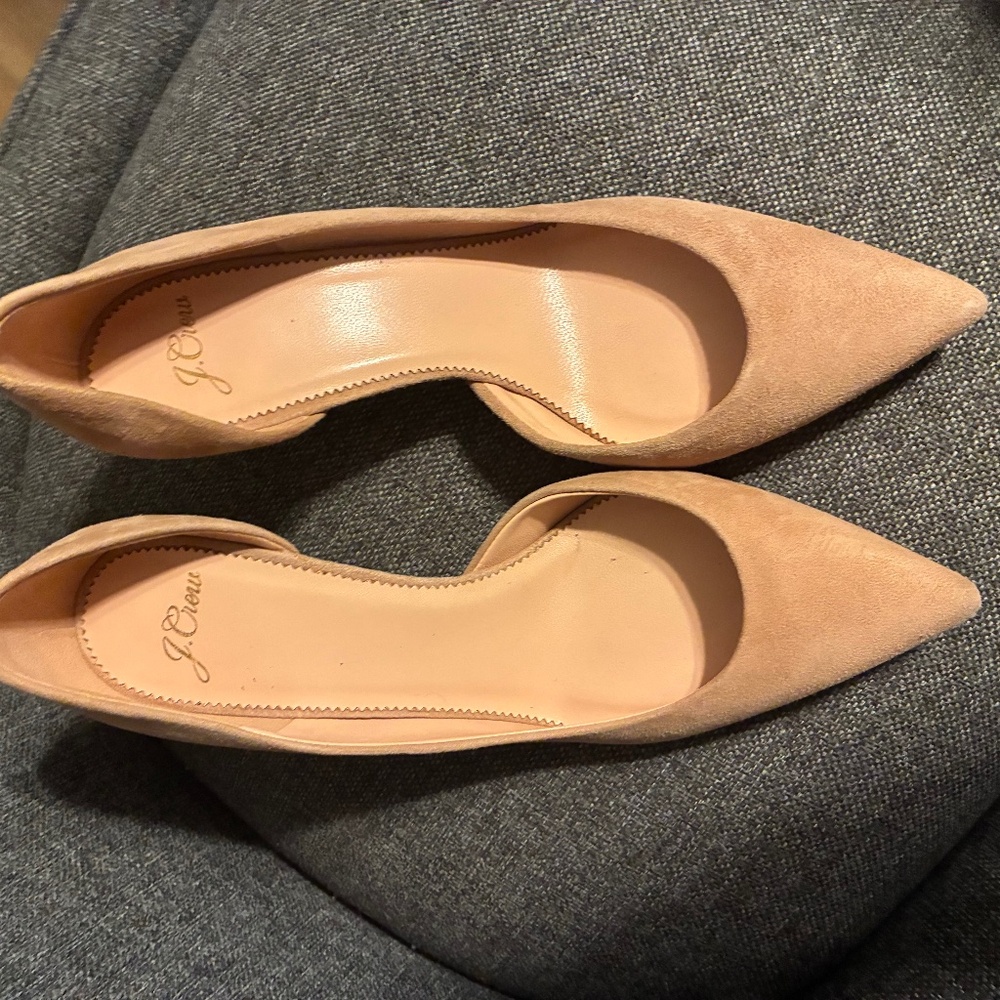 J Crew Tan Heels